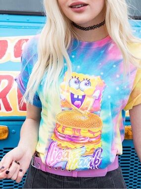 Lisa Frank Sponge Bob Collab T-Shirt